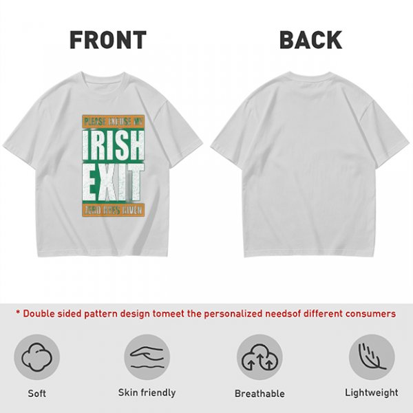 Irish Exit Funny St. Patrick's Day T-Shirt Design