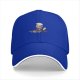 Black Baseball Cap With Cute Chef Cat Rolling Dough Print