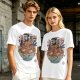 Olive T-shirt with Sumo Wrestler in Ramen Bowl Artwork