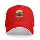 Black Baseball Cap With Dragon And Full Moon Silhouette Art
