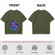 Olive T-Shirt With Galaxy D20 Dice Graphic
