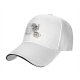 Black baseball cap with grumpy coffee cup graphic design