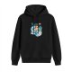 Black hoodie with Spirited Away Chihiro and Haku dragon graphic