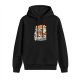 Black Hoodie With Vintage Octopus Monster Wave Graphic
