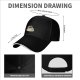 Black Baseball Cap With Coffee Cup And Cookies Graphic