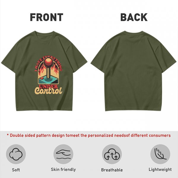 I Have Everything Under Control Retro Joystick Graphic T-Shirt