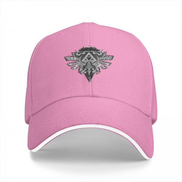 Black Baseball Cap With Fantasy Crest Emblem