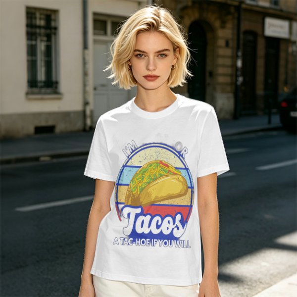 I'm Tacos A Tac-Hoe If You Will Taco Graphic T-Shirt