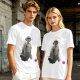 Olive T-Shirt Featuring Princess Mononoke Warrior Artwork
