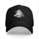 Black Baseball Cap With Skateboarding Raccoon Trash Panda Graphic