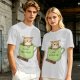Chihuahua in tea cup chai huahua graphic t-shirt