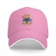 Black baseball cap with Japanese style cat chef graphic