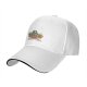 Black baseball cap with beer mugs and Christmas tree graphic FOR A BEER