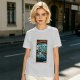 Olive T-Shirt with Stranger Hobbs Upside Down Comic Print