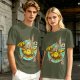 Chocobo Rider with Retro Game Character Graphic T-Shirt