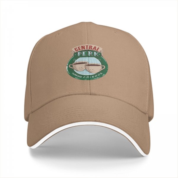 Black baseball cap with Central Perk coffee shop logo