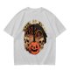 Olive Halloween Trick or Treat Skull Jack-o'-lantern Graphic T-Shirt