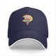 Black Baseball Cap With Pac-Man Ice Cream Cone Graphic