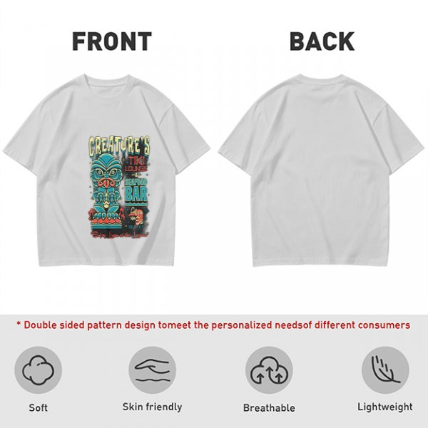 Creature's Tiki Lounge Seafood Bar Graphic T-Shirt