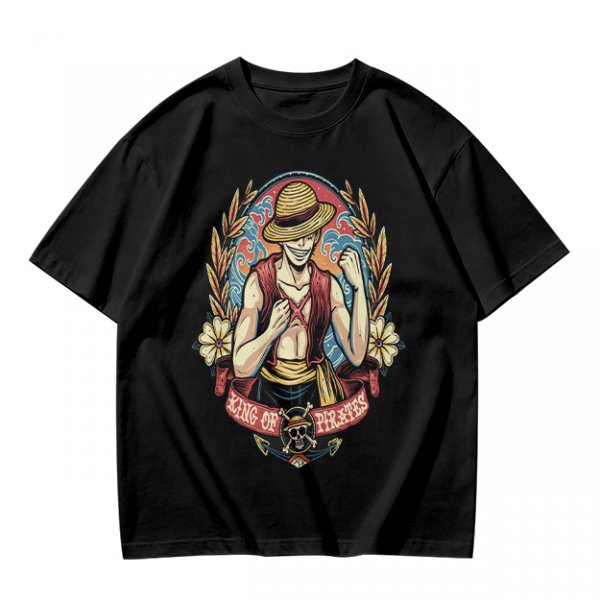 One Piece Luffy King of Pirates Graphic Print T-Shirt