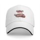 Black baseball cap with Christmas cat 'All I need for Christmas is food' print