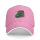 Black Baseball Cap with T-Rex Playing Asteroids Arcade Game Over Print