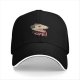Black baseball cap with hissing opossum and LIFE! graphic