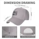 Black baseball cap with flexing woman and man face graphic