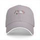 Black baseball cap with a lazy sleeping unicorn graphic