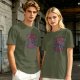 Olive Green Horde Themed Graphic T-Shirt For Fans