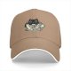 Black Baseball Cap With Cat In Coffee Cup 'Everything Is Pawsible With Coffee' Print