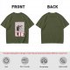 Olive Graphic T-Shirt With Cake Slice And 'LIE' Print