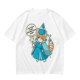 Olive T-Shirt With Fairy Godmother Cat Graphic Print
