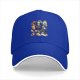 Black Baseball Cap With Cute Cat Food Themed Graphic
