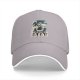 Black baseball cap with 'Fueled by Coffee & Existential Dread' grim reaper graphic