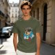 Olive T-Shirt with Pinocchio 'Oh Boy' Graphic Print