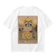 Raccoon Wheel of Fortune Tarot Pizza T-Shirt