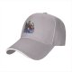 Black Baseball Cap with Villain Fantasy Character Graphic