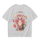 Owlways For Snacks Cute Graphic T-Shirt with Owl and Treats