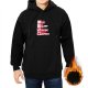 Black Anime Themed Hoodie With Eat Sleep Anime Repeat Print