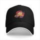 Black Baseball Cap With Dragon D20 Roll Your Destiny Print