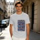 Olive T-Shirt With Mood Of The Day Blue Dragon Character Grid Print