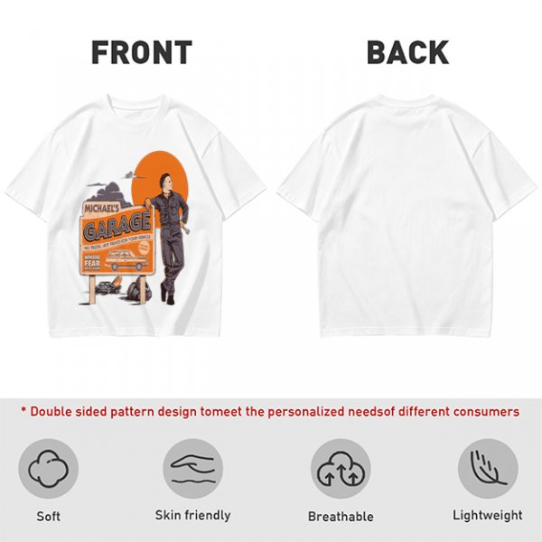 Michael's Garage Horror Themed Graphic T-Shirt