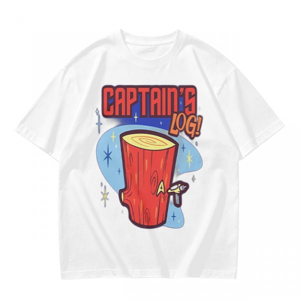 Captain's Log Star Trek Themed Graphic T-Shirt Design