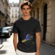 Olive T-Shirt with Witch Hat and Broom Halloween Graphic