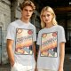 Olive t-shirt with retro guide to adulthood VHS-style print