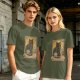 Olive T-Shirt With Black Cat Tarot Card Art That Says You Are Full Of Magic