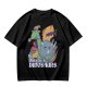 Olive Dungeons & Dinosaurs Graphic T-Shirt with Fantasy Dinosaur Art