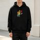 Black hoodie with The Legend of Zelda Link graphic print