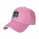 Black baseball cap with green 'DISOBEY' portrait graphic
